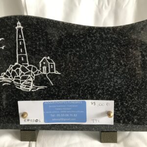 Plaque en granit gravée d'un phare - EP0301