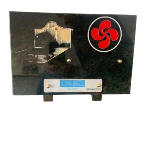 Plaque en granit- gravures blanche  -PSPB