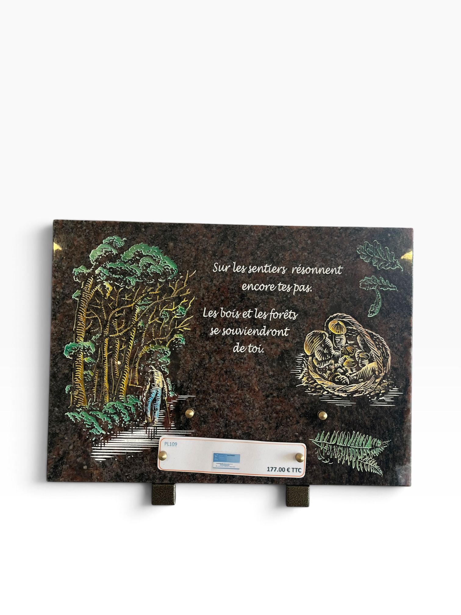 Plaque 25cm x 35cm