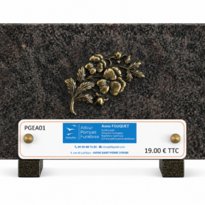 Plaque 18 cm x 12 cm