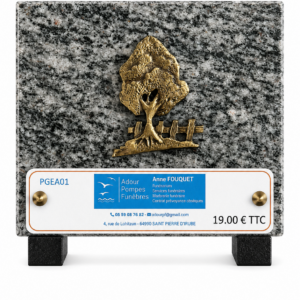 Plaque 18 cm x 12 cm