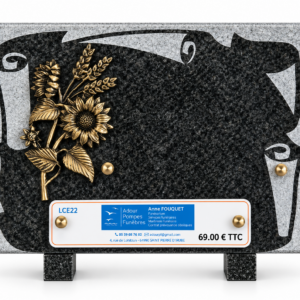 Plaque 25 cm x 18 cm