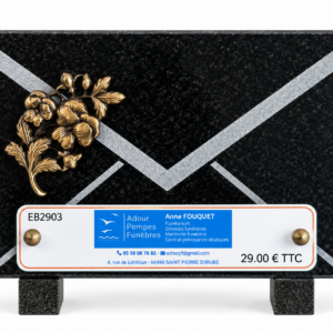 Plaque 19 cm x 15 cm