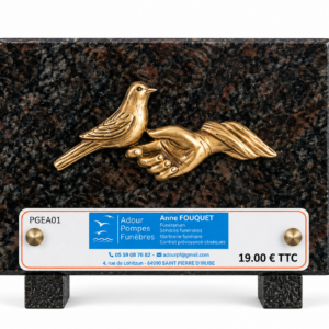 Plaque 18 cm x 12 cm